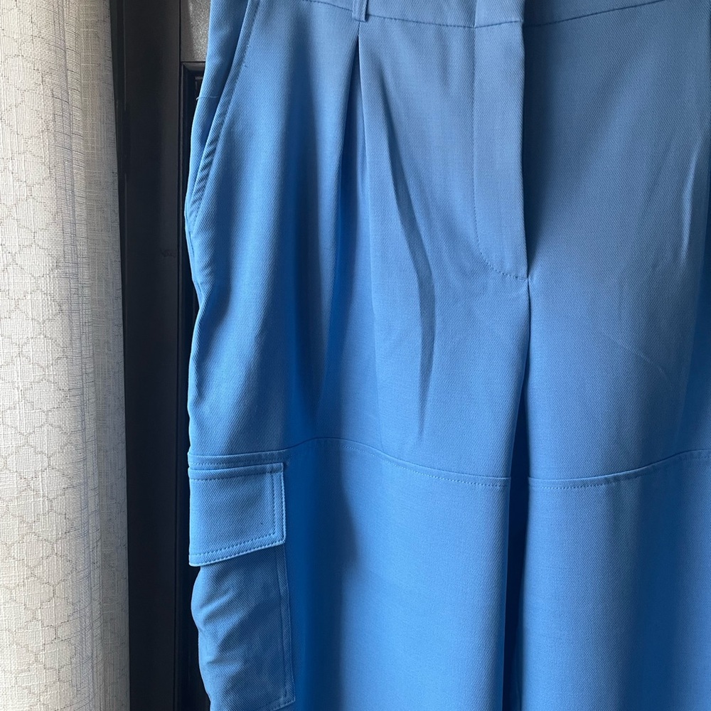Banana Republic Light Blue High-Rise Cargo Pants